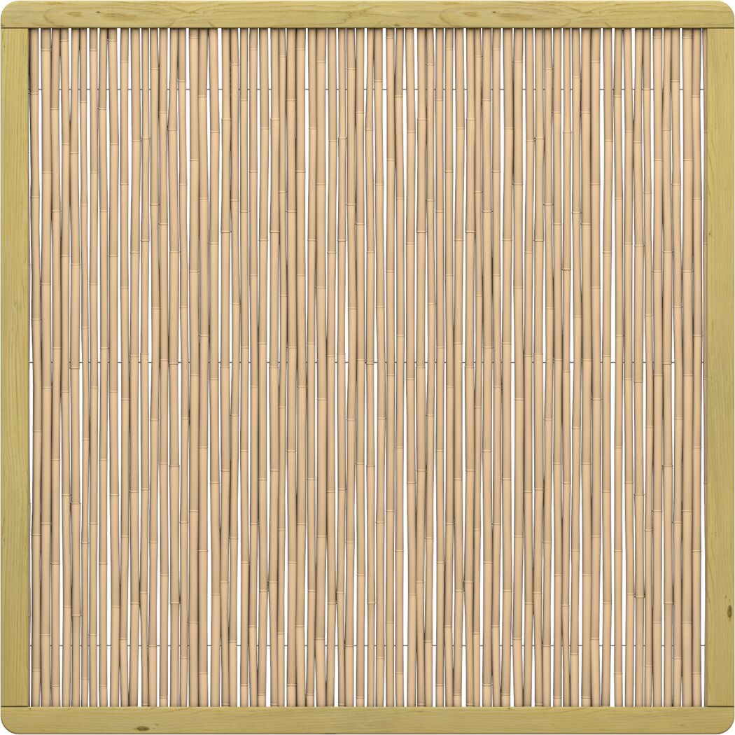 Bambusmatte mit Holzrahmen