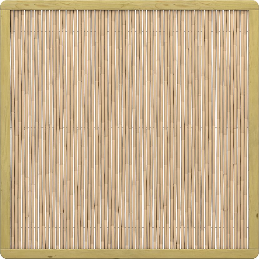 Bambusmatte mit Holzrahmen