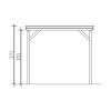 Zeichnung eines Carports Friesland