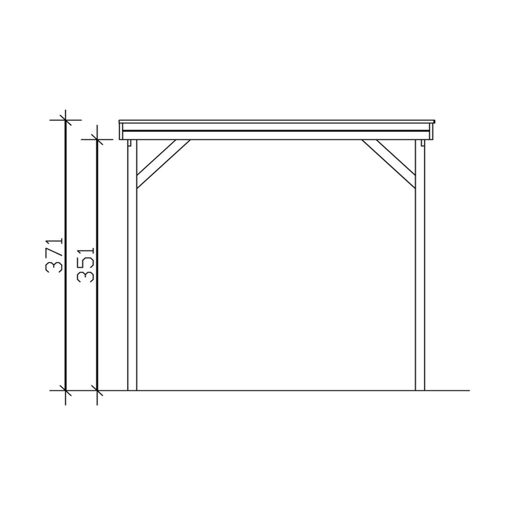 Zeichnung eines Carports Friesland
