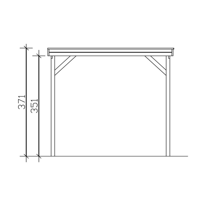 Zeichnung eines Carports Friesland