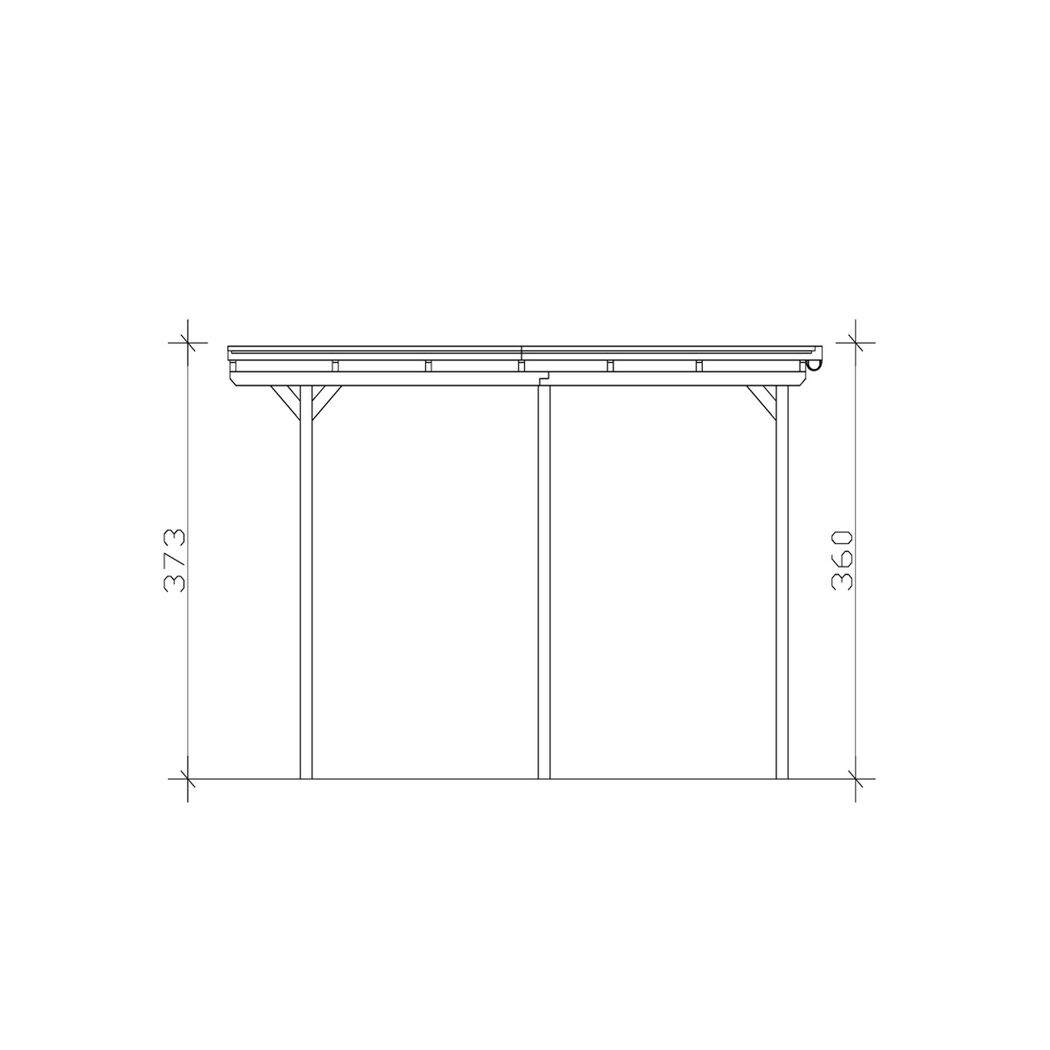 Technischer Bauplan für einen Carport