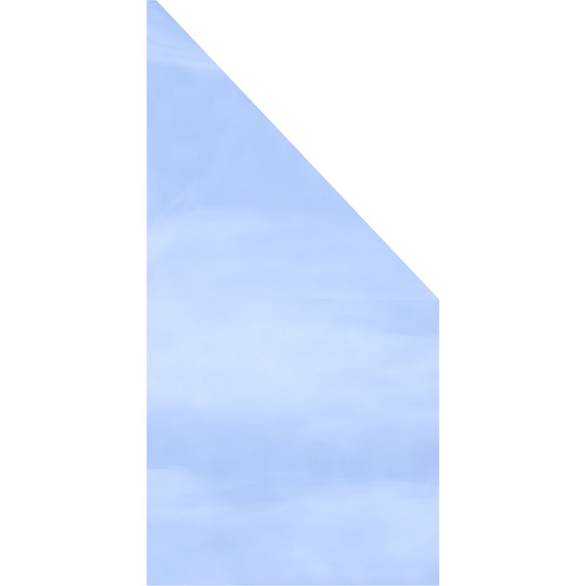 Glaselement 'System' klar 90 x 180/90 cm