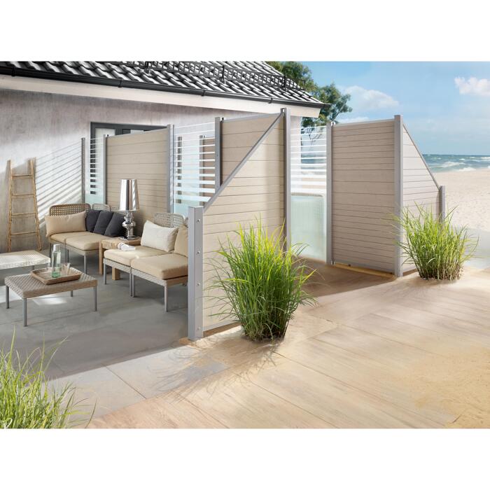 Brügmann TraumGarten Zaunelement WPC Classic sandfarben 178 x 183 cm