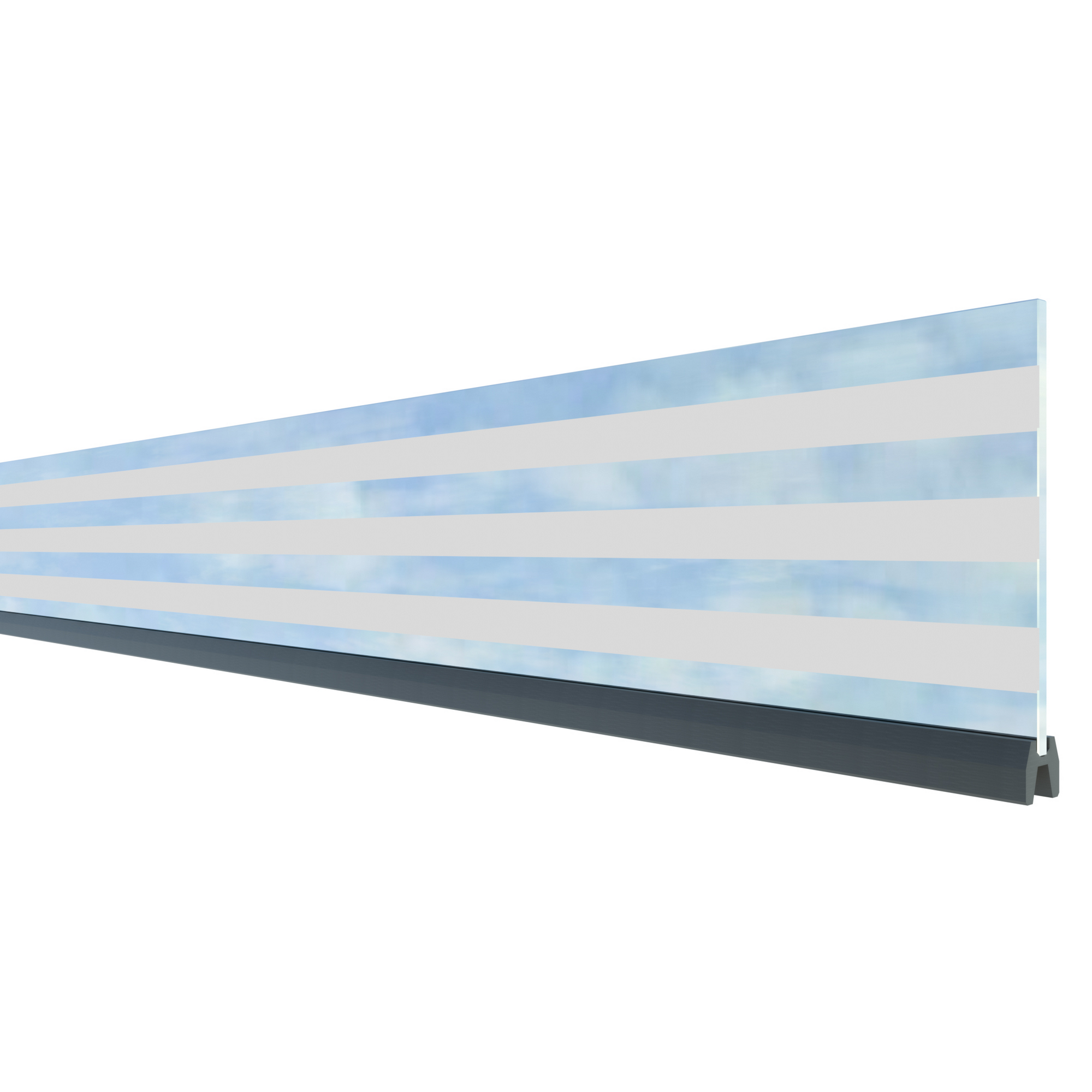 Dekorprofil-Set 'System Delta' Glas blau-weiß, 15 x 178 x 0,6 cm + product picture