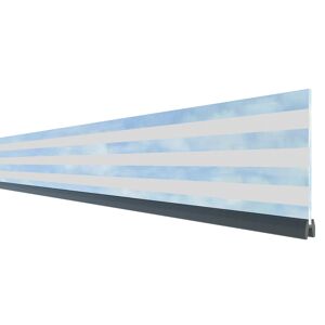 Dekorprofil-Set 'System Delta' Glas blau-weiß, 15 x 178 x 0,6 cm