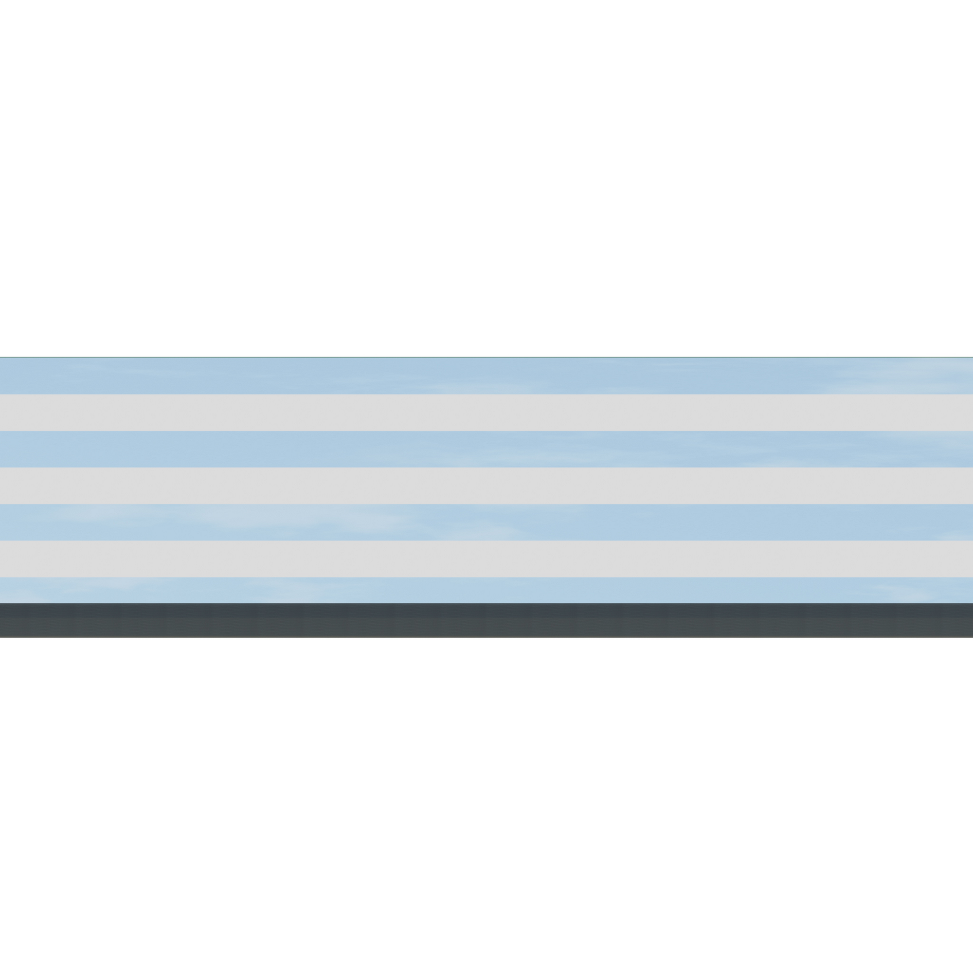 Dekorprofil-Set 'System Delta' Glas blau-weiß, 15 x 178 x 0,6 cm + product picture