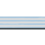 Verkleinertes Bild von Dekorprofil-Set 'System Delta' Glas blau-weiß, 15 x 178 x 0,6 cm