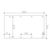Technische Zeichnung CP Friesland 314 x 555 EPDM-Dach