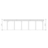 Zeichnung eines Carports Friesland mit Maßen