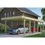 Einzelcarport 'Friesland' 397 x 860 cm KDI imprägniert