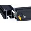 Aluprofil-Verbinder mit Schraube und Richtungspfeil
