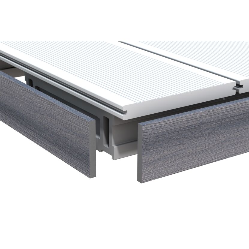 Nahaufnahme DreamDeck Dielen in Leisgrau