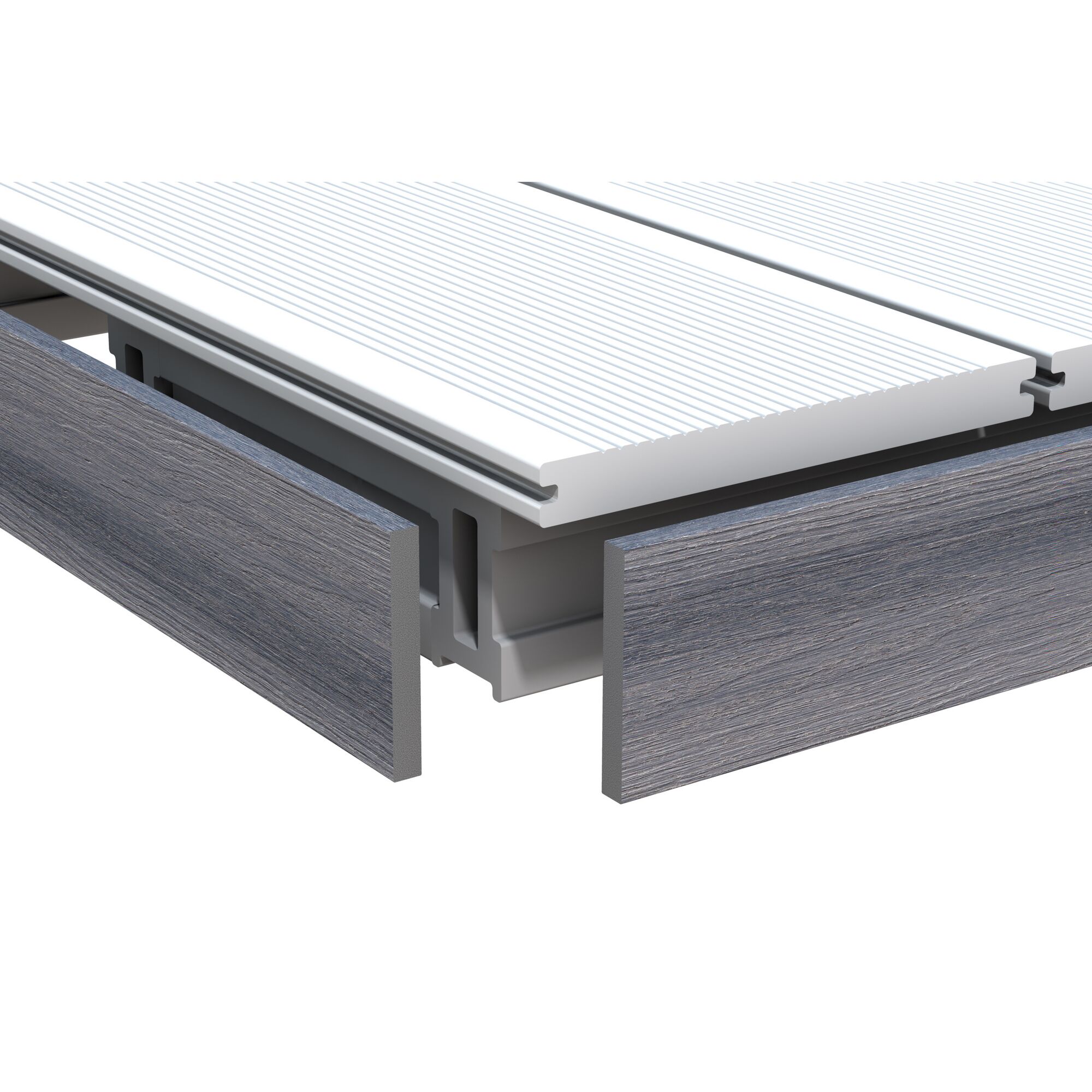 Nahaufnahme DreamDeck Dielen in Leisgrau