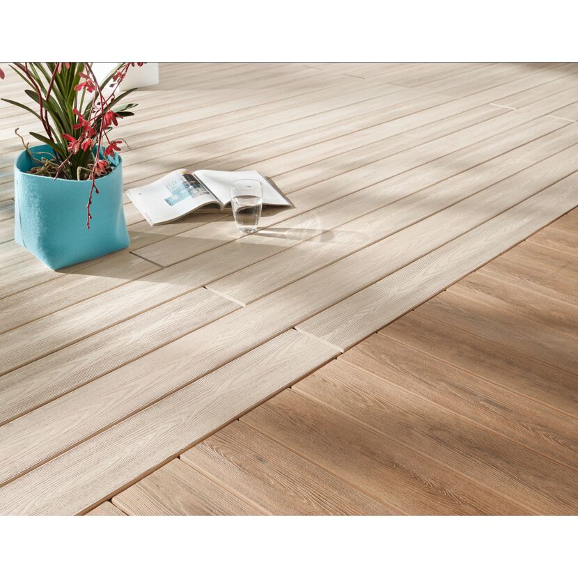 WPC-Terrassendiele 'DreamDeck BiColor' sand 2000 x 125 x 21 mm
