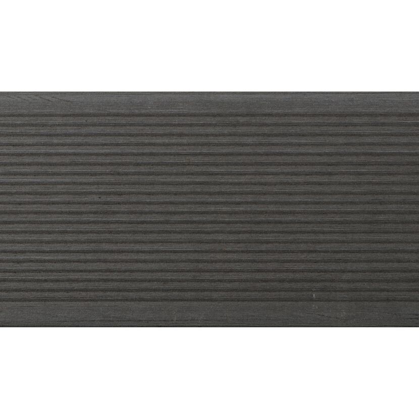 Anthrazitfarbene WPC Diele DreamDeck Plus gerillt