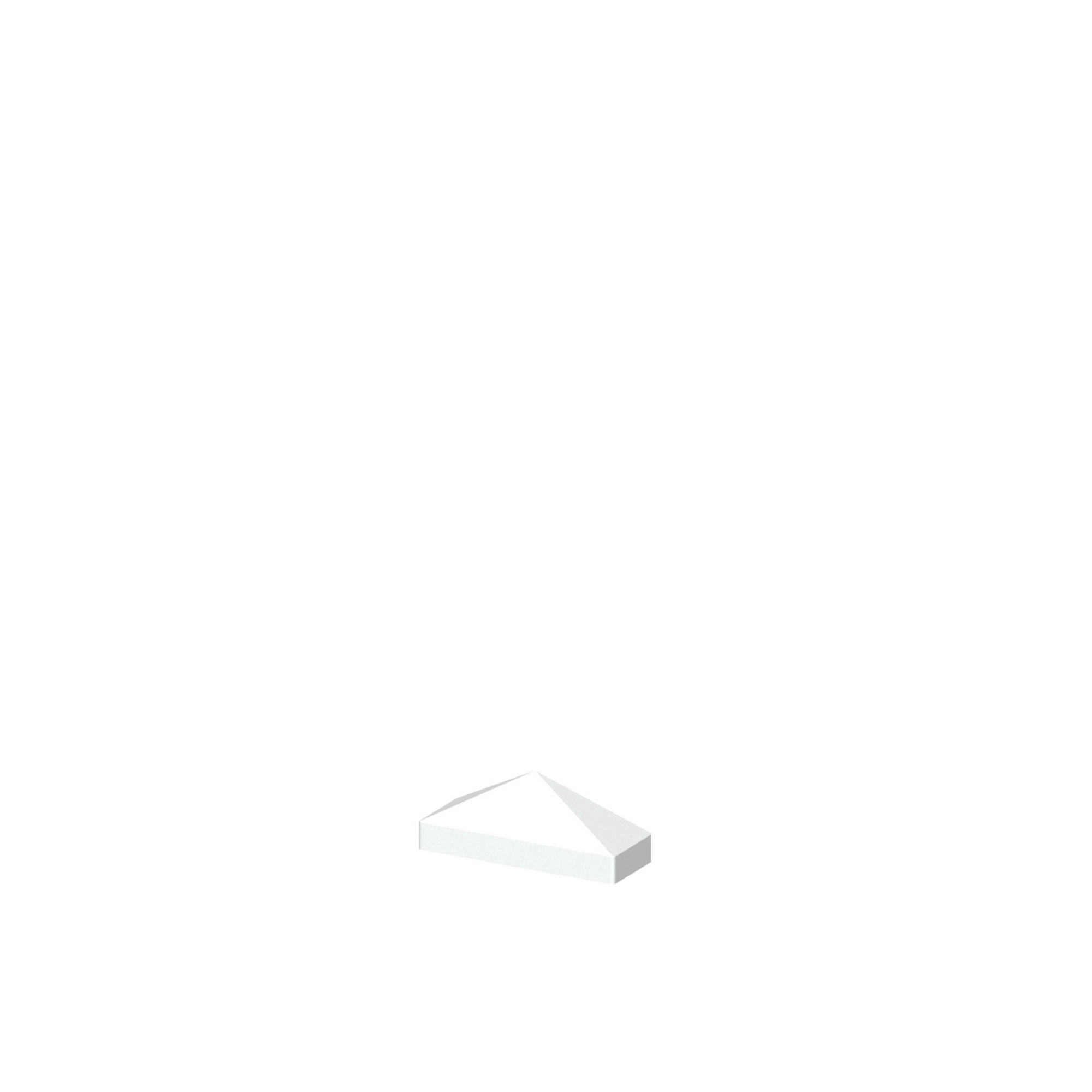 Pyramide-Aufsatz 'Longlife Cara' weiß 8,5 x 3,1 x 3,4 cm 11er-Set + product picture