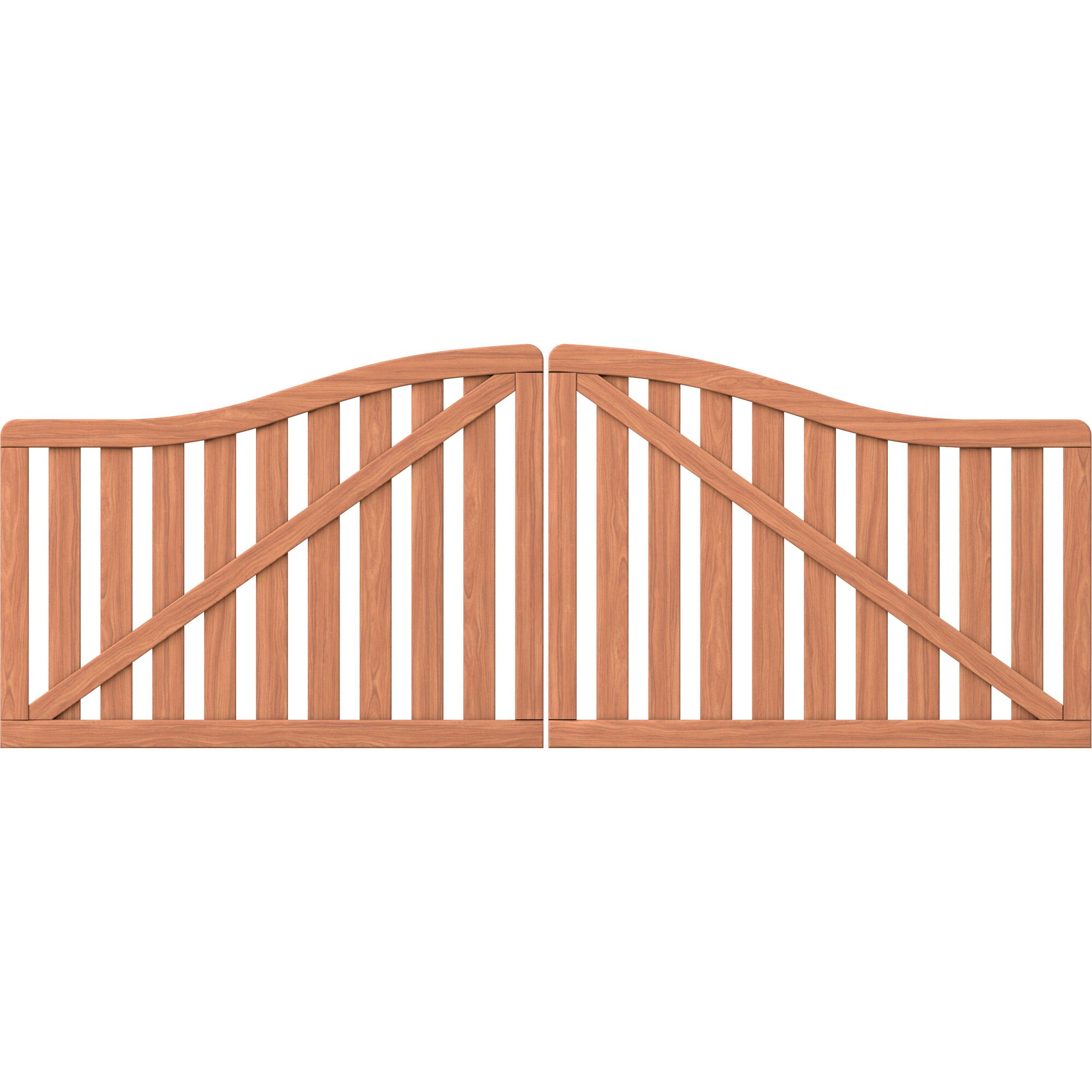 Offenes RAJA Hartholz DoppelTor