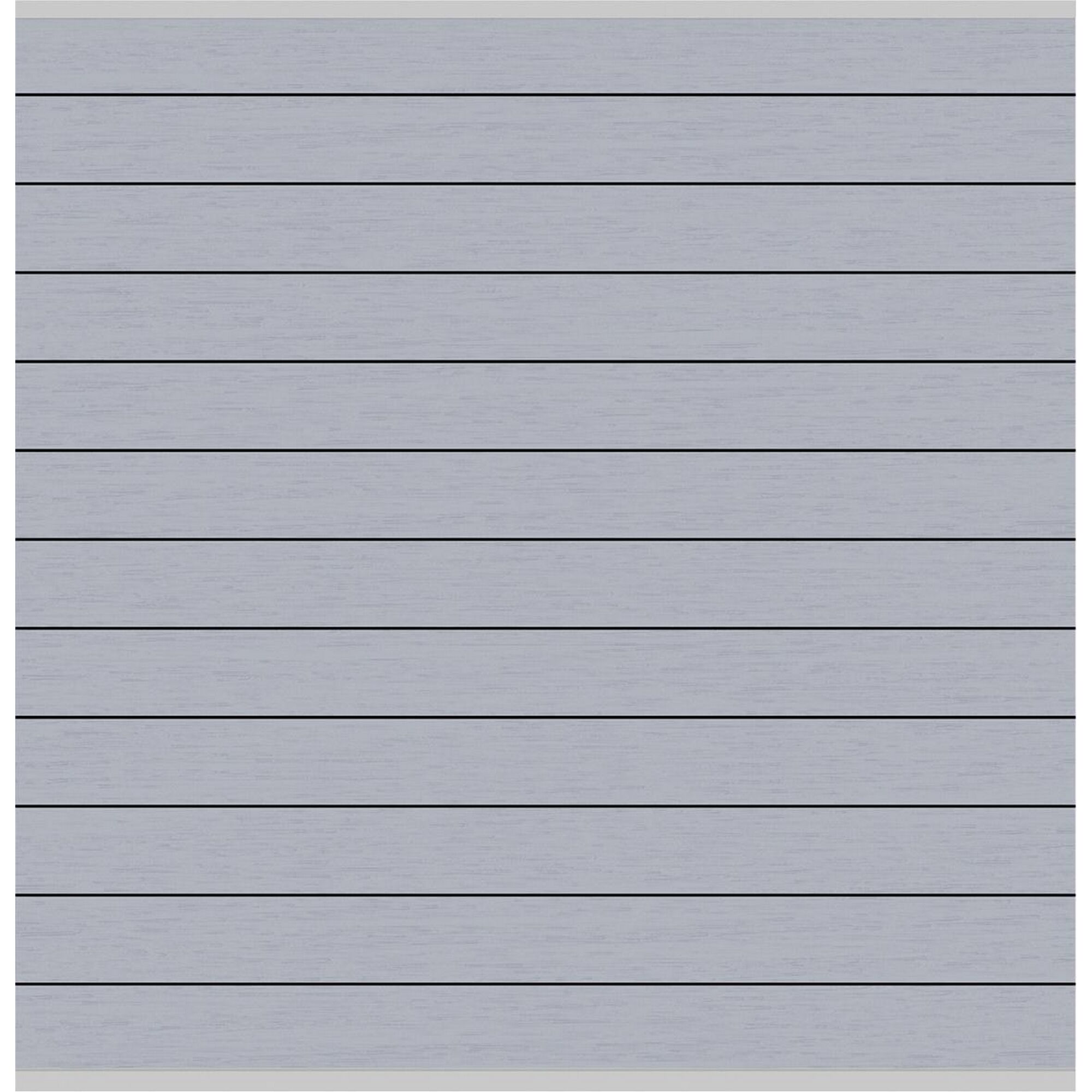 Graue WPC Zaunleiste