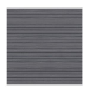 Zaunfeld-Set 'System WPC Platinum' grau 178 x 183 x 2 cm