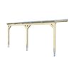 Carport aus Leimholz natur mit Trapezblech