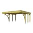 Holzcarport mit Flachdach