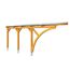 Holzcarport mit Blechdach.