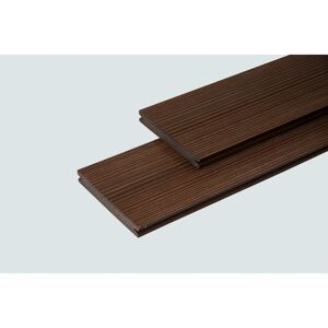 Terrassendiele 'Woodstone Deck' scharriert, bi-color braun 145 x 3000 mm