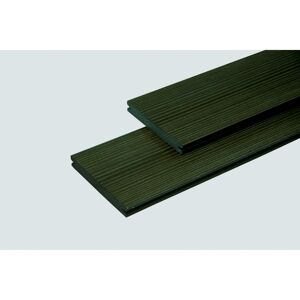 Terrassendiele 'Woodstone Deck' scharriert, bi-color grün 145 x 3000 mm
