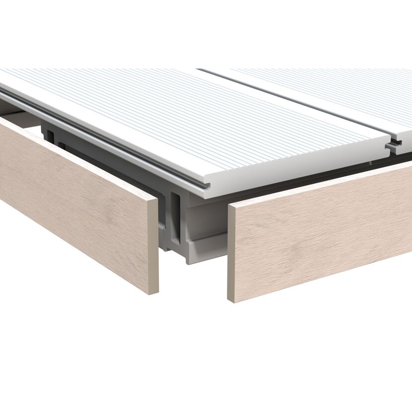 Nahaufnahme DreamDeck WPC Platinum Abschluss