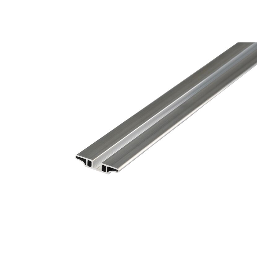 Silbernes Übergangsprofil aus Aluminium