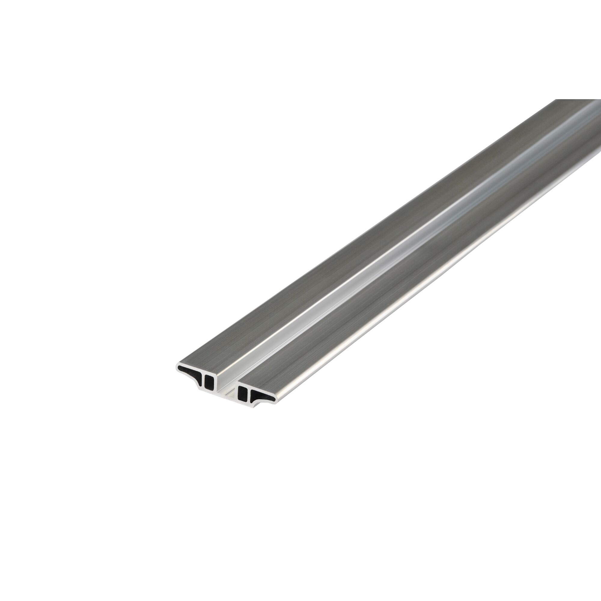 Silbernes Übergangsprofil aus Aluminium