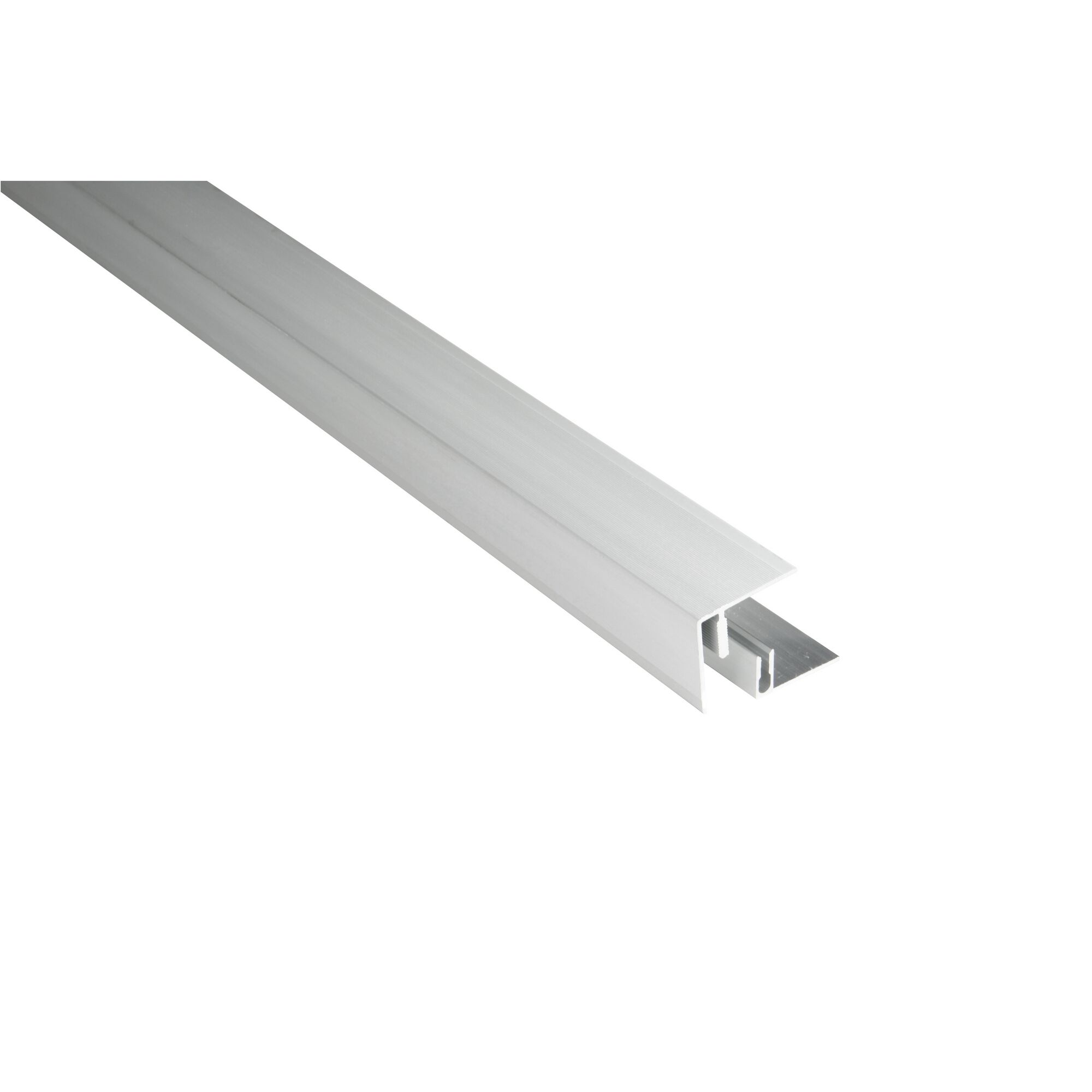 Weiße Alu Seitenabschlussleiste