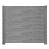 Betonzaunplatte 'Standard Timber' 200 x 38,5 x 3,5 cm grau