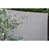 Betonzaunplatte 'Standard Timber' 200 x 38,5 x 3,5 cm grau