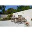 Betonzaunplatte 'Standard Toscana' 200 x 38,5 x 3,5 cm grau