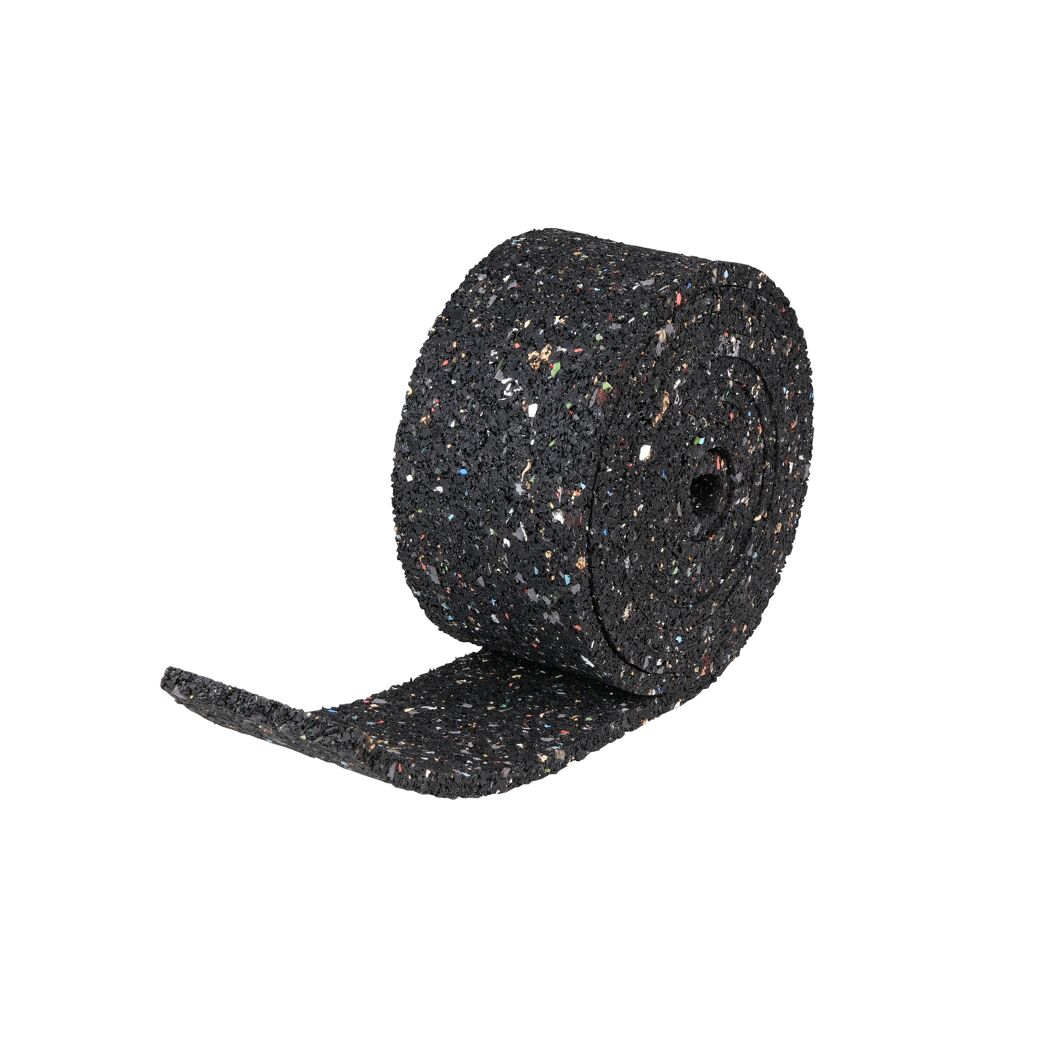 Rolle schwarzer Gummibelag