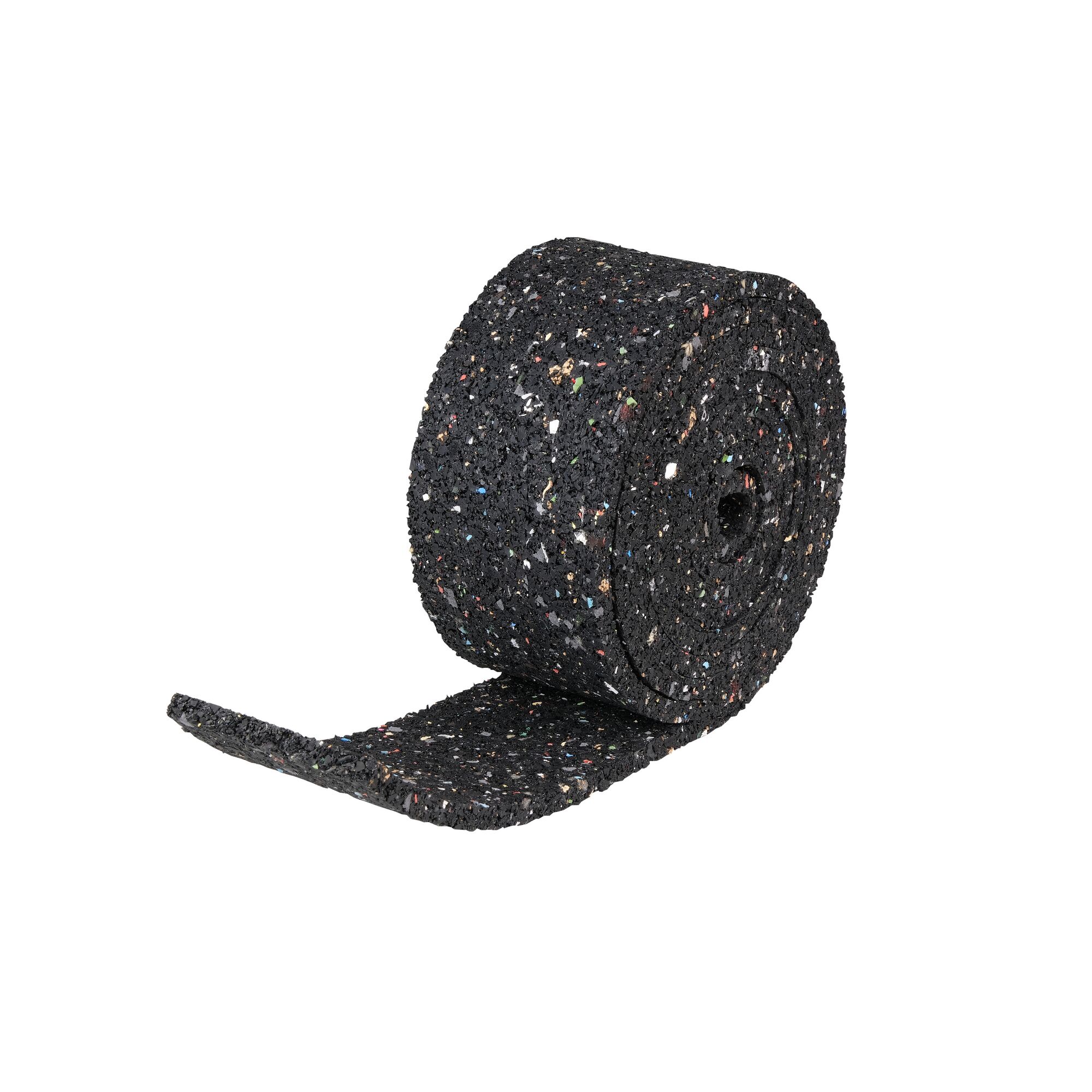 Rolle schwarzer Gummibelag