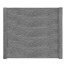 Betonzaunplatte 'Standard Rockstone' 200 x 38,5 x 3,5 cm grau