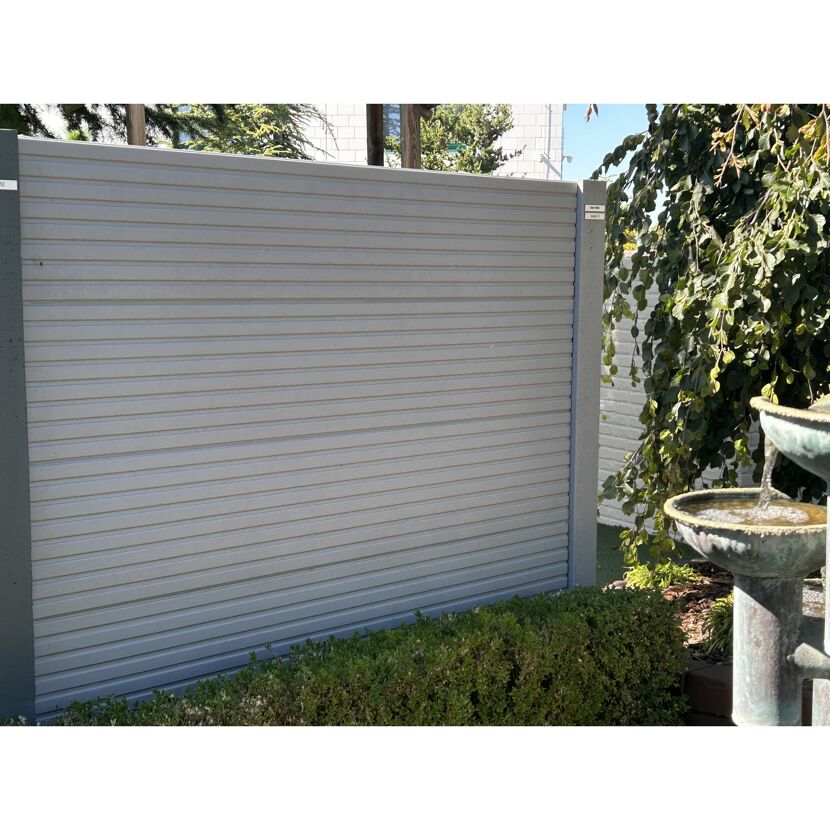 Betonzaunplatte 'Standard Linear' 200 x 38,5 x 3,5 cm grau