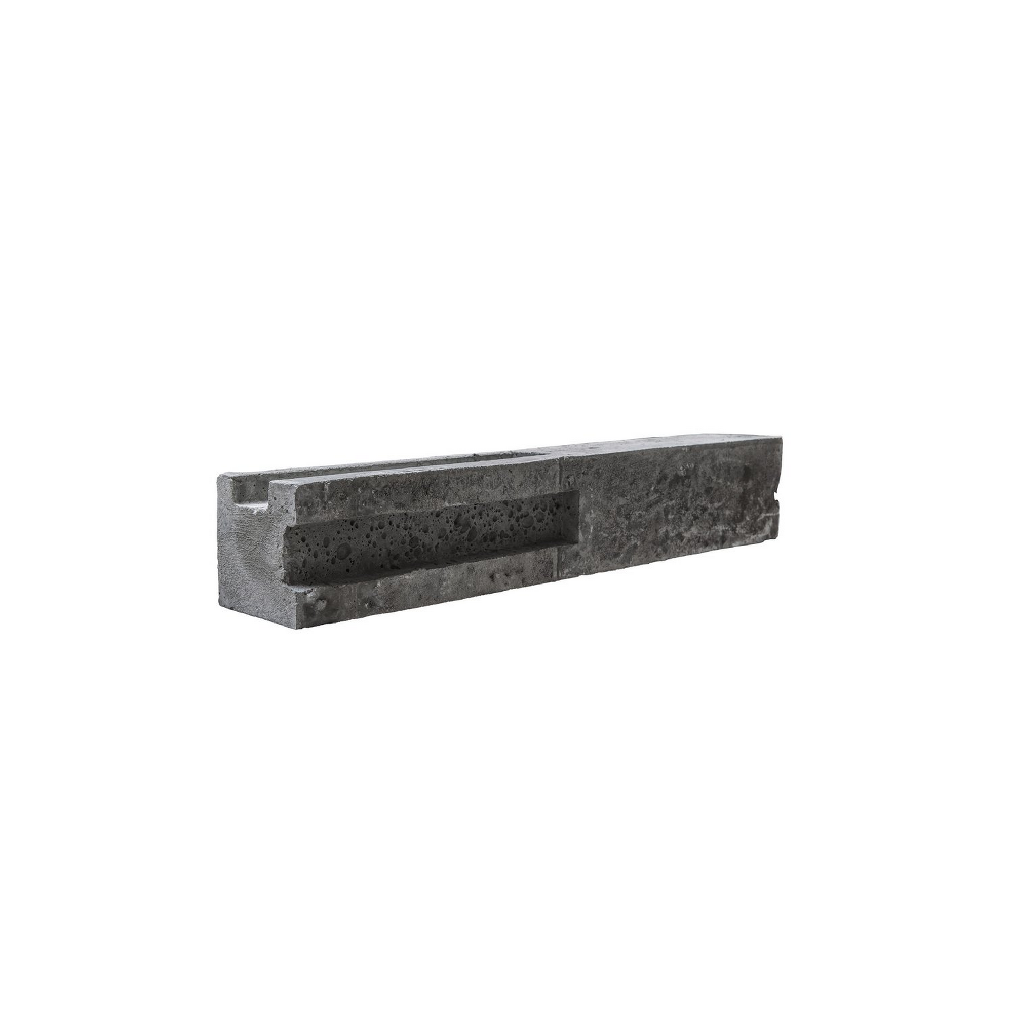 Beckers Betonzaun Eckpfosten 'Standard' doppelseitig 13 x 13 x 210 cm grau