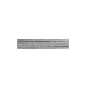 Betonzaunplatte 'Standard Elegant' 200 x 38,5 x 3,5 cm grau
