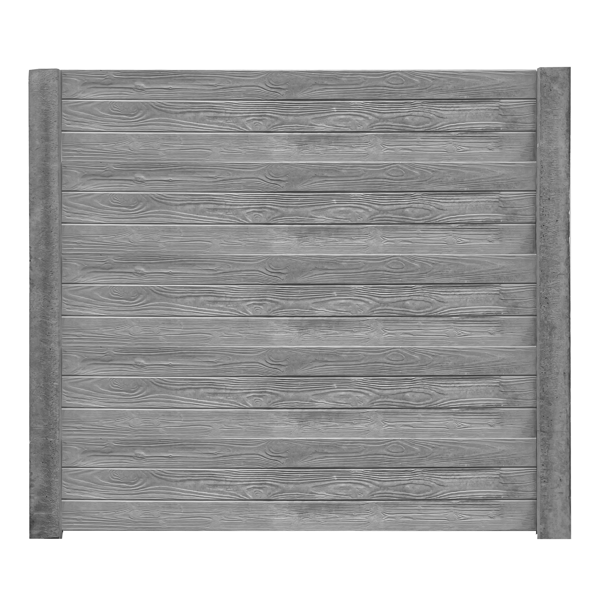 Betonzaunplatte 'Standard Prestige' 200 x 38,5 x 3,5 cm grau