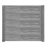 Betonzaunplatte 'Standard Prestige' 200 x 38,5 x 3,5 cm grau
