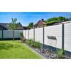Betonzaunplatte 'Standard Prestige' glatt 200 x 38,5 x 3,5 cm grau
