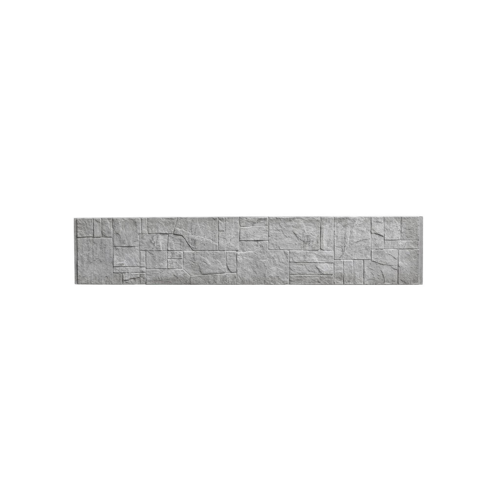 Betonzaunplatte 'Standard Flagstone' 200 x 38,5 x 3,5 cm grau + product picture