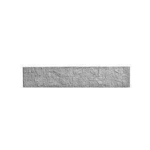 Betonzaunplatte 'Standard Flagstone' 200 x 38,5 x 3,5 cm grau