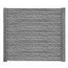 Betonzaunplatte 'Standard Fels' 200 x 38,5 x 3,5 cm grau