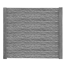 Betonzaunplatte 'Standard Fels' 200 x 38,5 x 3,5 cm grau