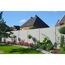 Betonzaunplatte 'Standard Fels' 200 x 38,5 x 3,5 cm grau